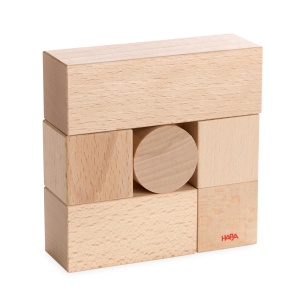 Set de Constructie HABA Meine ersten Bausteine, 18 piese, jucarie din lemn pentru bebelusi - Img 4