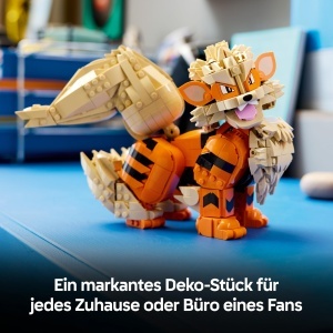 Set de Constructie LEGO Arkani - Figurina Pokemon cu Piese Mobile, Decoratiune pentru Birou sau Camera - Img 6
