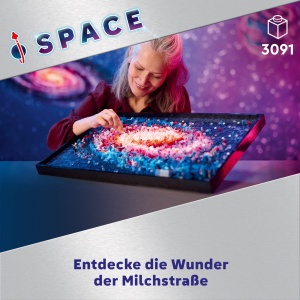 Set de Constructie LEGO Art Galaxia Calea Lactee 31212, 3091 piese, Decoratiune perete - Img 2