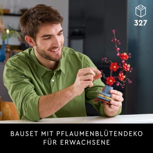 Set de Constructie LEGO Botanicals Pflaumenblute 10369 - Decoratiune Florala, 327 piese, Culoare Pastel - Img 2