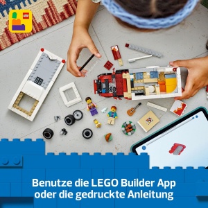 Set de constructie LEGO City - Camper cu 3 figurine, 385 piese, pentru copii de la 6 ani - Img 6