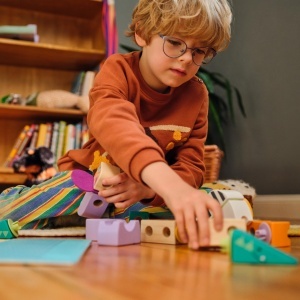 Set de Constructie Melissa Doug Blockables Safari - 34 Piese, Lemn si Accesorii - Img 3