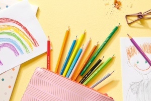 Set de Creioane Colorate Faber-Castell Hexagonale 36 Culori in Metalletui - Img 4