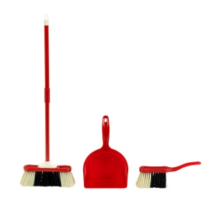 Set de Curatenie pentru Copii Theo Klein 6304, 3 Piese, Negru-Alb, 61.5 cm - Img 3