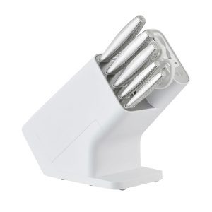 Set de cutite Ninja StaySharp 6 piese, otel inoxidabil, cu suport alb - Img 8