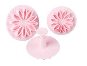Set de decupatoare pentru fondant Zenker, 3 piese, culoare lila, din PP, spalabil in masina de spalat vase - Img 2