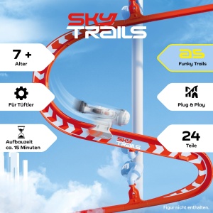 Set de extensie PLAYMOBIL Sky Trails 4-in-1 cu Wellenbahn, Korkenzieher, S-Kurve si Kamikaze-Rutsche - Img 2