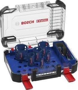 Set de feronerie Bosch EXPERT Multi Material PC Plus, 9 piese, 22-68 mm
