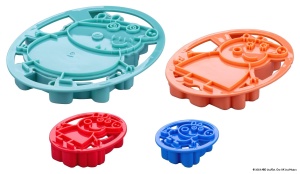 Set de forme pentru biscuiti Dr. Oetker Peppa Wutz 4 piese, usor de utilizat, din material rezistent - Img 1