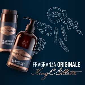 Set de ingrijire King C. Gillette, 3 in 1, 350 ml, crema hidratanta 100 ml - Img 5