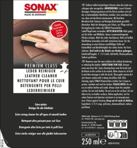 Set de ingrijire pentru piele SONAX PREMIUM CLASS, 3x250 ml, 2x curatator, crema, accesorii - Img 2