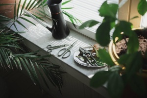 Set de ingrijire plante Fiskars 1075317 3 piese lame din otel inoxidabil suport ajustabil verde inchisnegru - Img 7