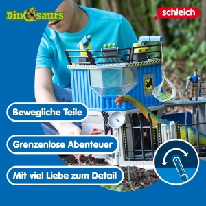 Set de joaca cu dinozauri Schleich - Statia de Cercetare 41462, 72 piese - Img 2