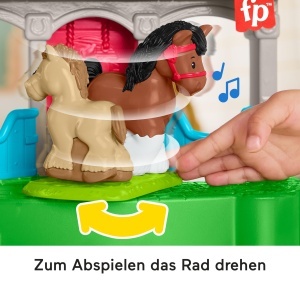Set de Joaca Ferma cu Cai Fisher-Price Little People, 2 Cai si Accesorii - Img 3