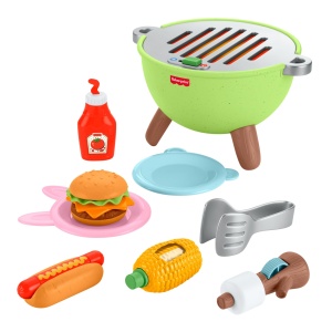 Set de joaca Fisher-Price Camping Friends JLB82 14 piese pentru copii peste 2 ani