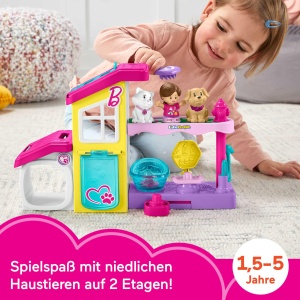Set de joaca Fisher-Price Little People Barbie HJW76 cu statie pentru animale si sunete interactive - Img 2