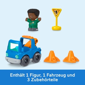 Set de Joaca Fisher-Price Little People cu Vehicul si Figurina, 5 Piese - Img 5