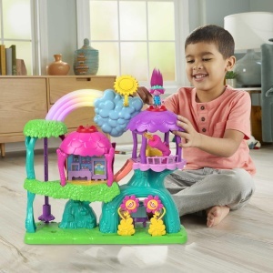Set de Joaca Fisher-Price Trolls cu Lumini si Sunete, Figurina Poppy, 3-8 Ani - Img 2