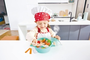 Set de joaca Hape Kleiner Kuechenchef Dampfgarer cu efecte sonore si abur pentru copii 3 - Img 7