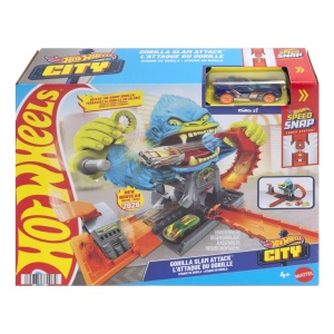 Set de joaca Hot Wheels, Atac Gorila, 164, multiple posibilitati de joc - Img 5