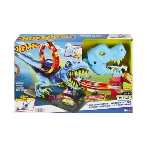 Set de Joaca Hot Wheels City T-Rex Chomp Down cu Looping si Masina Inclusa - Img 5
