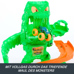 Set de Joaca Hot Wheels Monster Trucks Mutant Rhinomite cu 113g de Slime Verde - Img 4