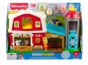 Set de Joaca Interactiv Fisher-Price cu Ferma Muzicala, 1 Figurina Ferma si 4 Figurine Animale