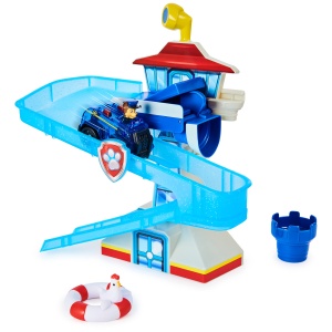 Set de joaca Paw Patrol Adventure Bay cu vehicul iluminat si figurina Chickaletta