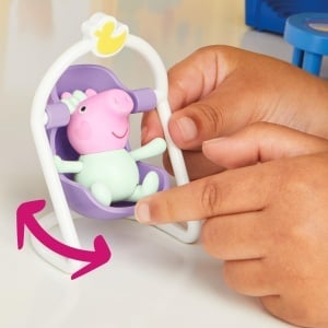 Set de joaca Peppa Pig - Casa mare de 80 cm cu 3 figurine si 11 accesorii - Img 7
