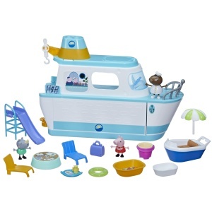 Set de joaca Peppa Pig - Vapor de croaziera cu 3 etaje, 3 figurine si 13 accesorii - Img 4