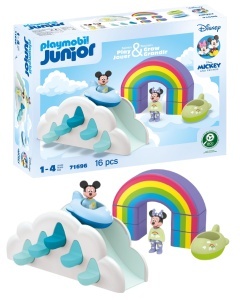 Set de Joaca PLAYMOBIL JUNIOR Disney Micky si Minnie, 16 piese, din plastic biobazat