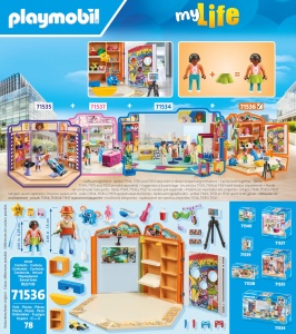 Set de Joaca PLAYMOBIL MyLife 71536 - Magazin de Jucarii cu Zona de Gaming si Fotowall - Img 8