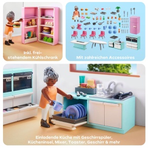 Set de joaca PLAYMOBIL MyLife 71608 - Bucatarie complet echipata, 105 piese, pentru copii de la 4 ani - Img 5