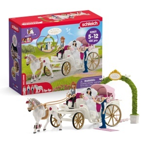 Set de Joaca Schleich - Caleasca de Nunta cu 106 Piese, pentru Copii de la 5 Ani