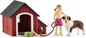 Set de Joaca Schleich - Casa pentru Caini cu Figurine, 11 Piese, pentru Copii de la 3 Ani - Img 4