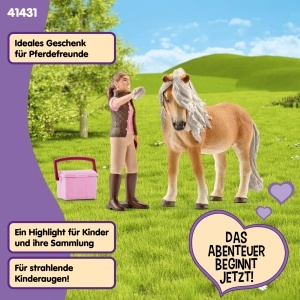 Set de Joaca Schleich cu Ponei Islandez si Dama de Ingrijire, 5 Piese - Img 5