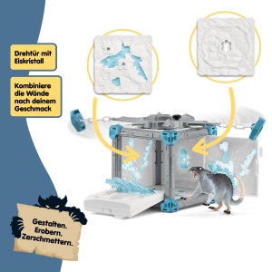 Set de Joaca Schleich ELDRADOR Battle CAVE Eisratte 42676, 40 Piese, pentru Copii de la 7 Ani - Img 5