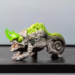Set de Joaca Schleich ELDRADOR Battle Cave Steinchamaleon 34 Piese - Img 10