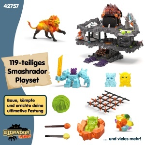 Set de Joaca Schleich ELDRADOR MasterCave Smashrador 42757, 119 piese, pentru copii de la 6 ani - Img 5