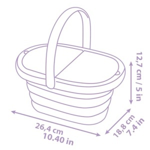 Set de joaca Smoby Gabbys Dollhouse, cos de picnic cu 21 piese, albastru - Img 3