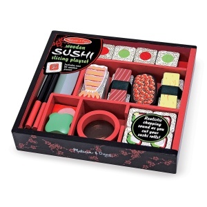 Set de joaca sushi din lemn Melissa Doug, 24 piese, cu efecte sonore - Img 9