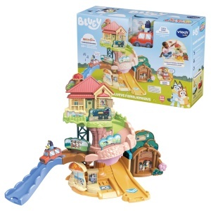 Set de Joaca VTech Tut Tut Baby Flitzer - Casa Familiei Bluey, Culoare Albastra, 1-5 Ani