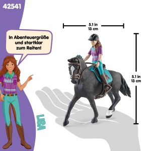 Set de joc Schleich Horse Club Lisa si Storm, 10 piese, pentru copii de la 5 ani - Img 6
