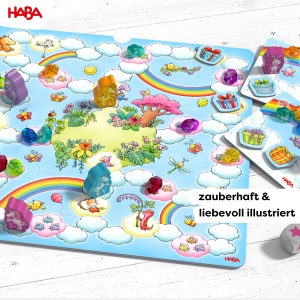 Set de jocuri HABA Einhorn Glitzergluck 9 in 1, pentru 2-4 jucatori, pentru copii de la 3 ani - Img 4