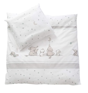 Set de lenjerie pentru copii roba Sternenzauber 80x80 cm, 100 bumbac, alb - Img 2