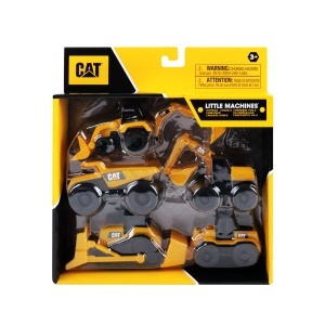 Set de Masini de Constructie CAT Little Machines cu 5 Vehicule Mini, 7.5 cm - Img 4
