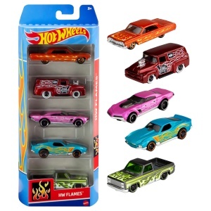 Set de Masini Hot Wheels, 5 Vehicule, Scara 164, Detalii Realiste
