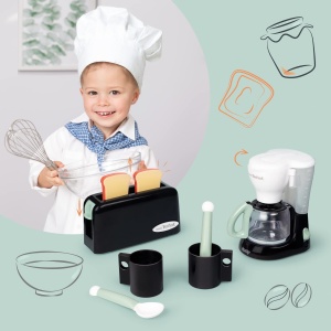 Set de Mic Dejun pentru Copii Smoby - Toaster si Cafetiera cu Accesorii - Img 2