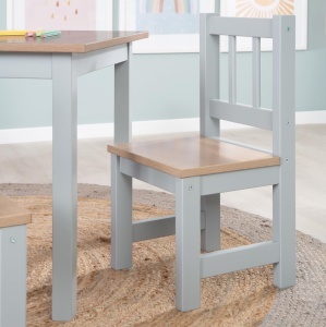 Set de mobilier pentru copii Kindersitzgruppe Woody - 2 scaune si masa, culoare taupe - Img 9