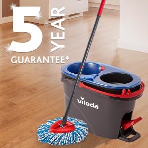 Set de mop Vileda H2PrO cu galeata Separarea 100 a apei proaspete de cele murdare Sistem inovator cu doua rezervoare cu functie de stoarcere Stoarcere - Img 7